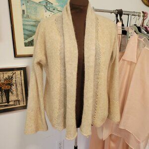 Grau of Denmark Angora and Mohair Cream Cardigan or Shrug